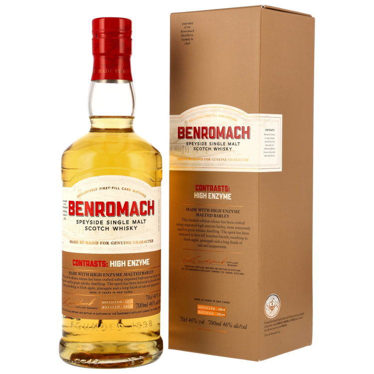 Benromach Contrasts: High Enzyme 12 Jahre 2012/2024 – 1st Fill Bourbon Barrels